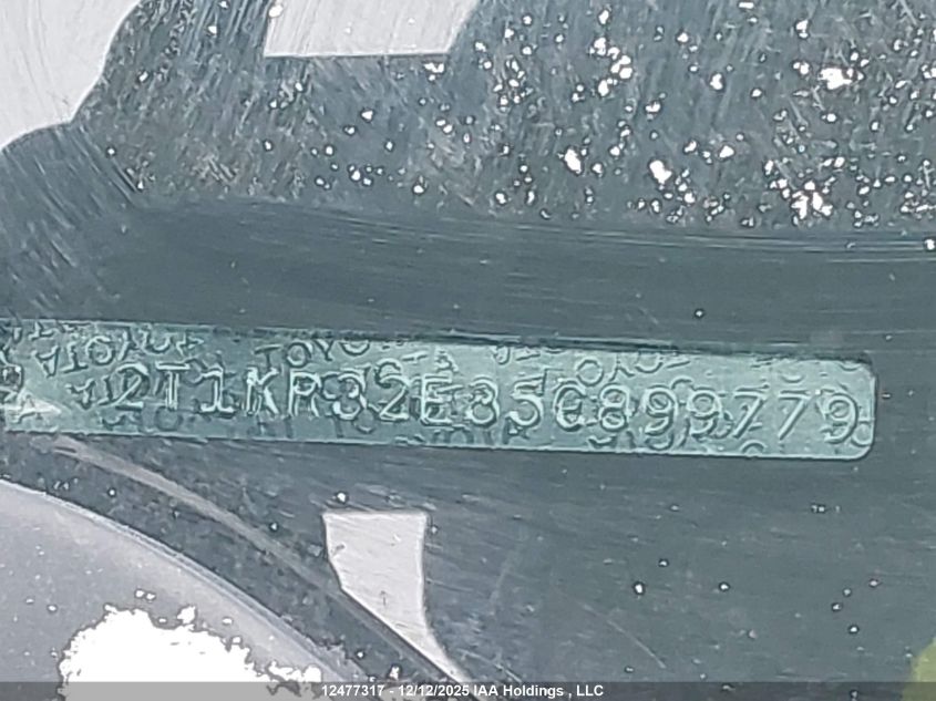 2005 Toyota Corolla Matrix Xr VIN: 2T1KR32E35C899779 Lot: 12477317