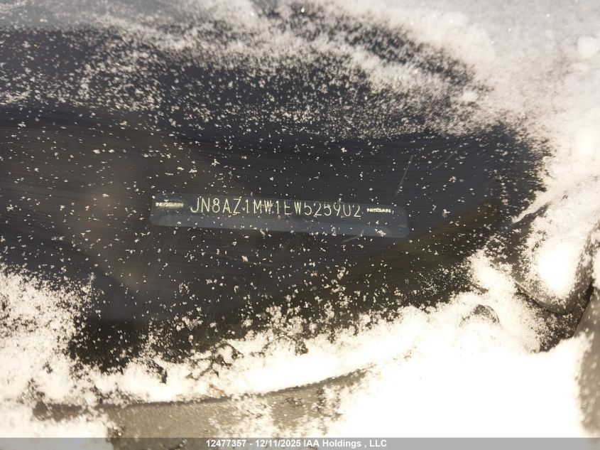 2014 Nissan Murano VIN: JN8AZ1MW1EW525902 Lot: 12477357