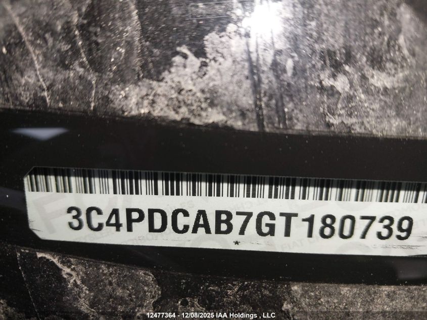 2016 Dodge Journey Cvp/Se Plus VIN: 3C4PDCAB7GT180739 Lot: 12477364