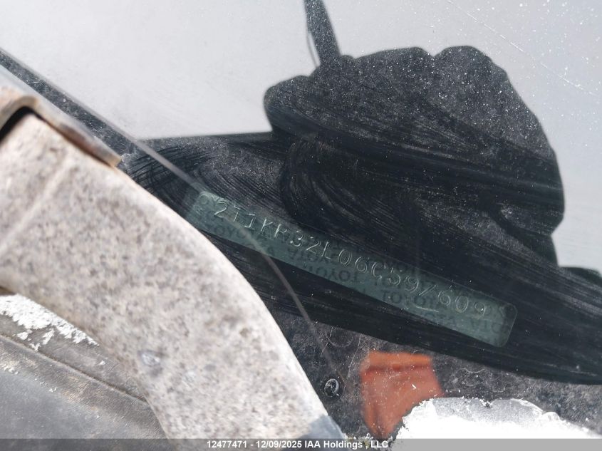 2006 Toyota Matrix Xr/Xrs VIN: 2T1KR32E06C597609 Lot: 12477471