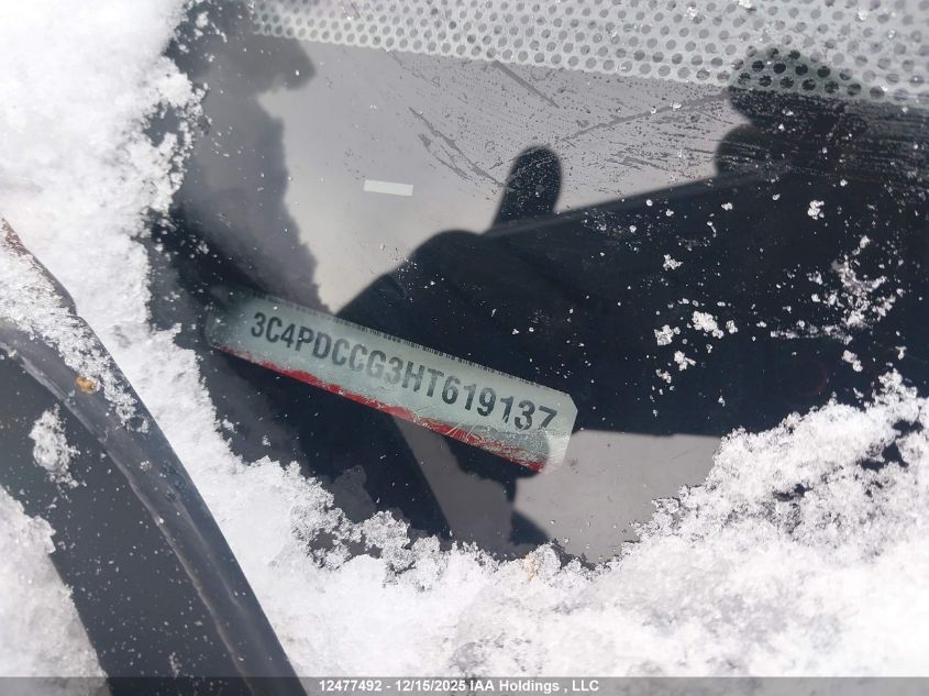 2017 Dodge Journey Sxt VIN: 3C4PDCCG3HT619137 Lot: 12477492