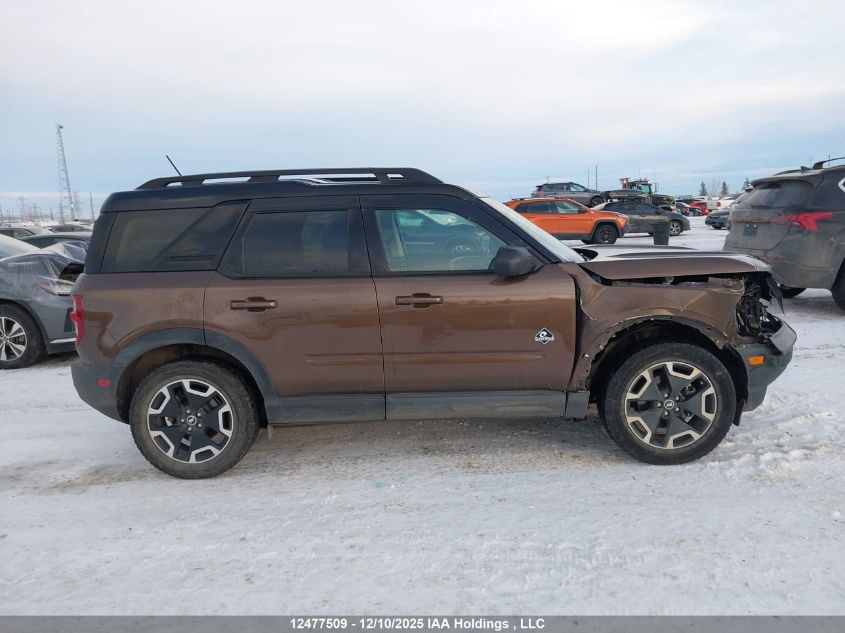 2022 Ford Bronco Sport Outer Banks VIN: 3FMCR9C65NRE13591 Lot: 12477509