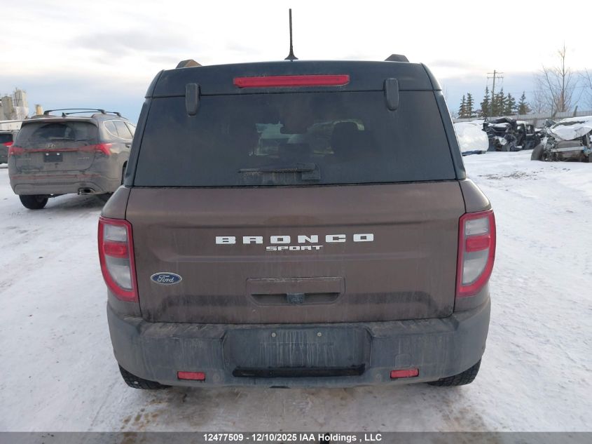 2022 Ford Bronco Sport Outer Banks VIN: 3FMCR9C65NRE13591 Lot: 12477509