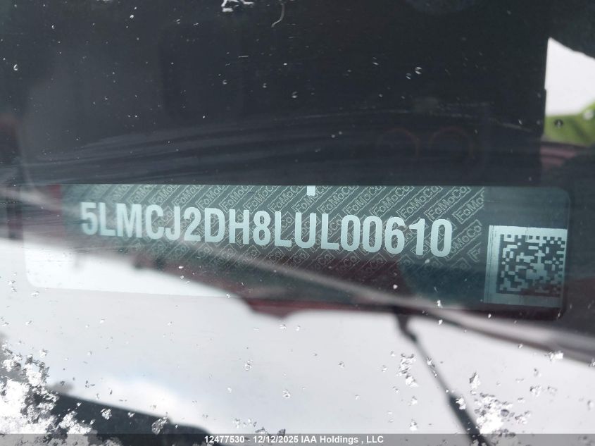 2020 Lincoln Corsair VIN: 5LMCJ2DH8LUL00610 Lot: 12477530