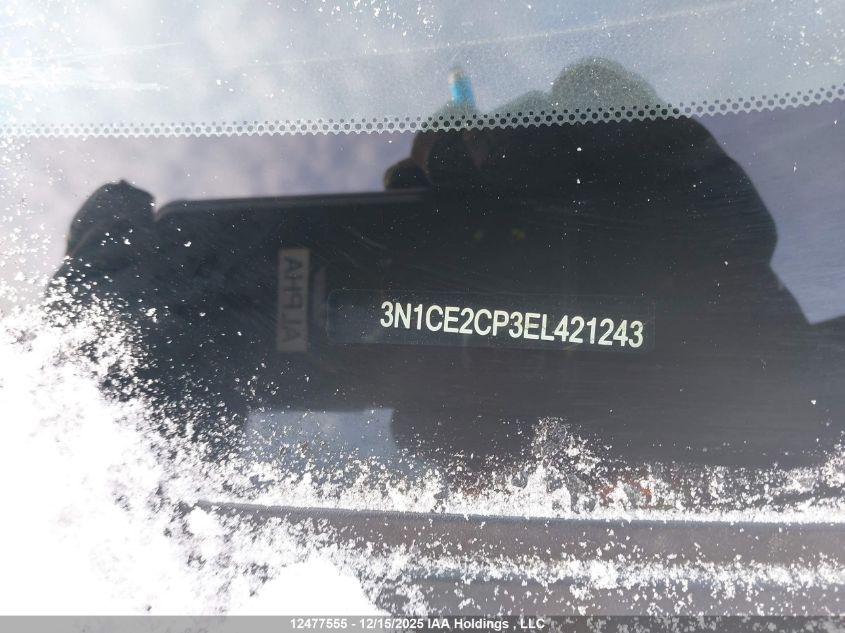 2014 Nissan Versa VIN: 3N1CE2CP3EL421243 Lot: 12477555
