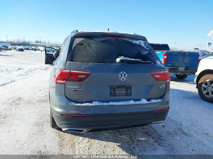 2018 Volkswagen Tiguan VIN: 3VV0B7AX4JM147615 Lot: 12477567