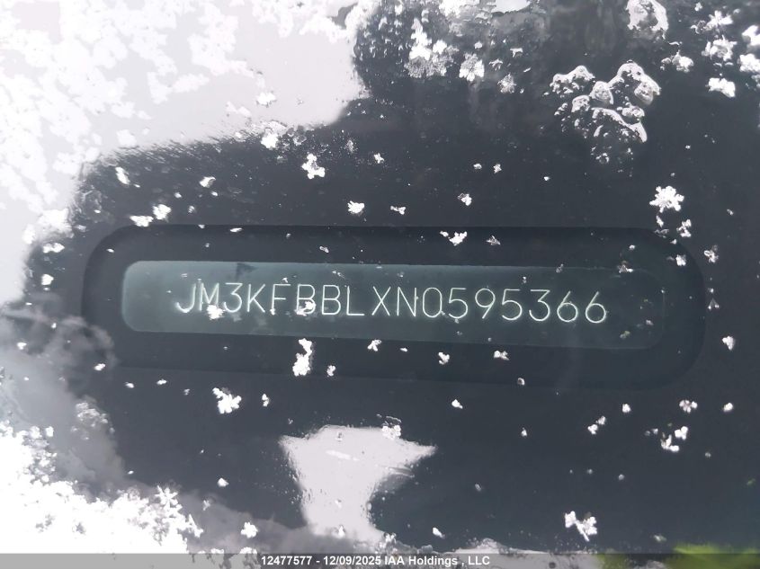 2022 Mazda Cx-5 Gx VIN: JM3KFBBLXN0595366 Lot: 12477577