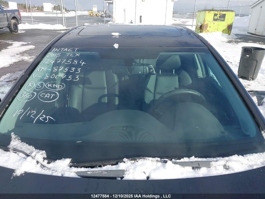 2015 Acura Tlx VIN: 19UUB1F35FA800753 Lot: 12477584