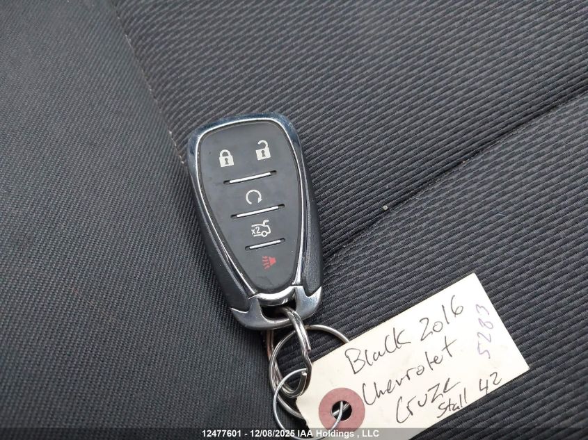 2016 Chevrolet Cruze VIN: 1G1BE5SM4G7317927 Lot: 12477601