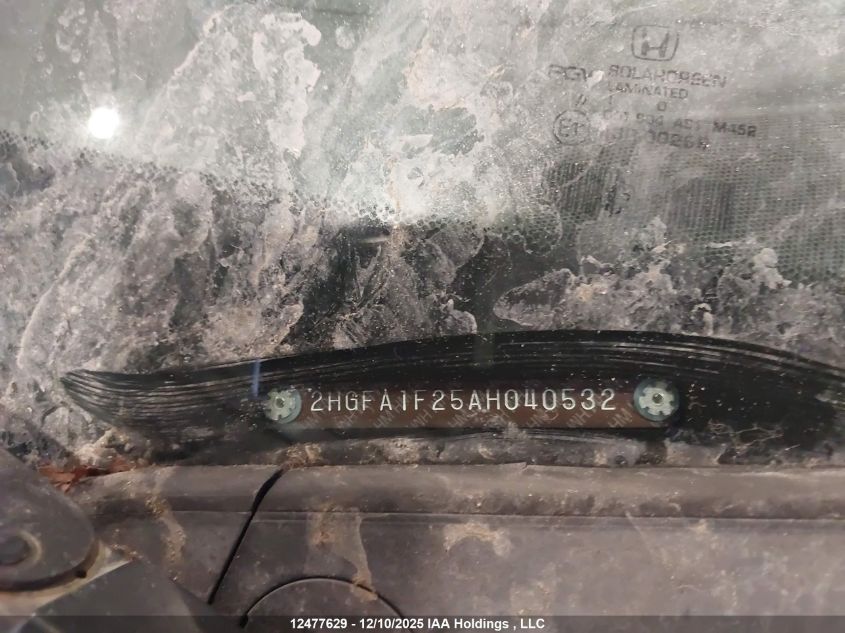 2010 Honda Civic Dx/Dx-A VIN: 2HGFA1F25AH040532 Lot: 12477629