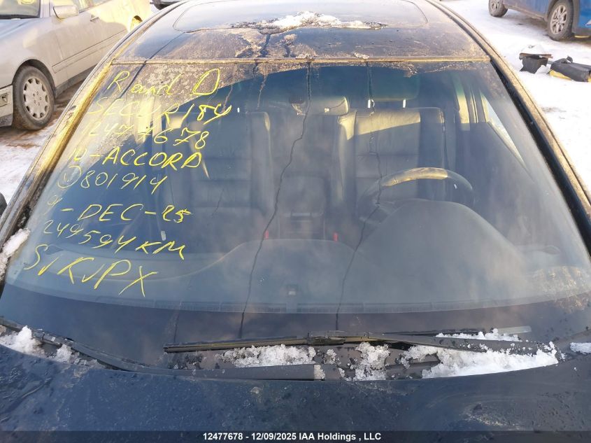 2010 Honda Accord Ex-L VIN: 1HGCP2F89AA801914 Lot: 12477678