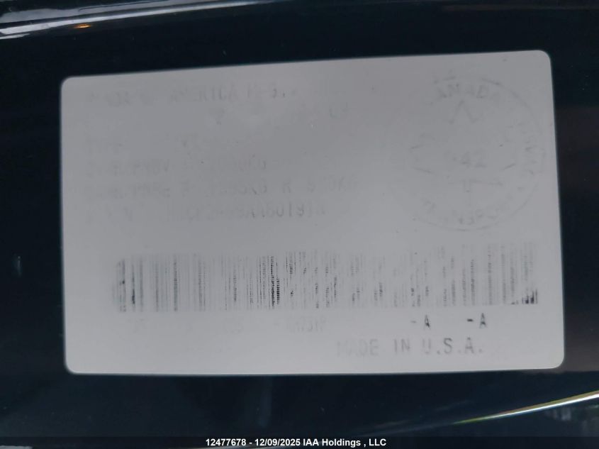 2010 Honda Accord Ex-L VIN: 1HGCP2F89AA801914 Lot: 12477678