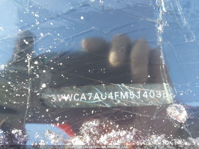 2015 Volkswagen Golf Sportwagon 2.0 Tdi Comfortline/2.0 Tdi Highline/2.0 Tdi Trendline VIN: 3VWCA7AU4FM514036 Lot: 12477733