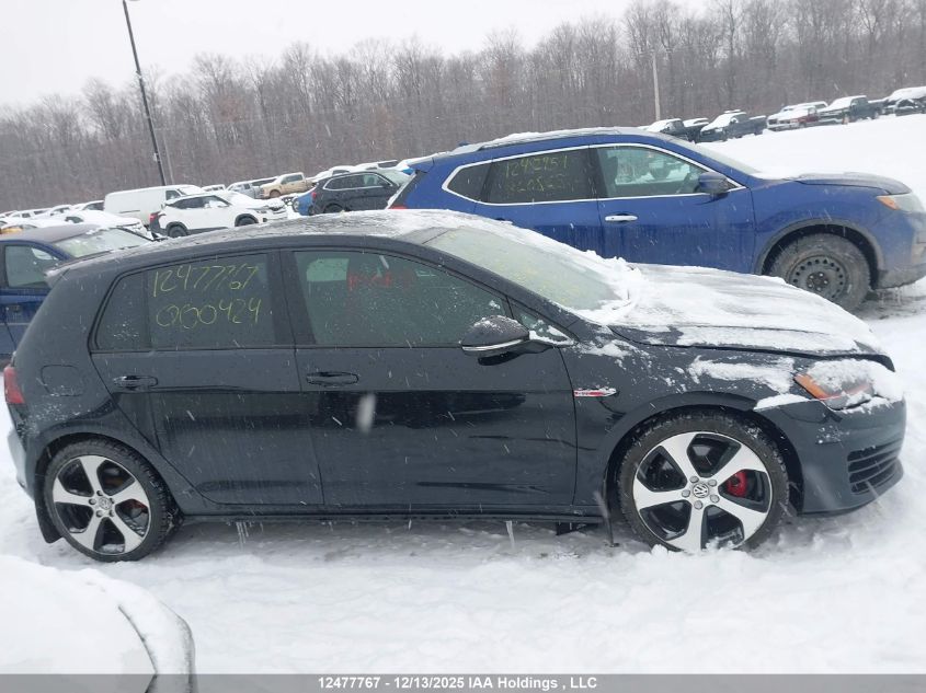 2015 Volkswagen Gti VIN: 3VW5T7AU3FM000424 Lot: 12477767