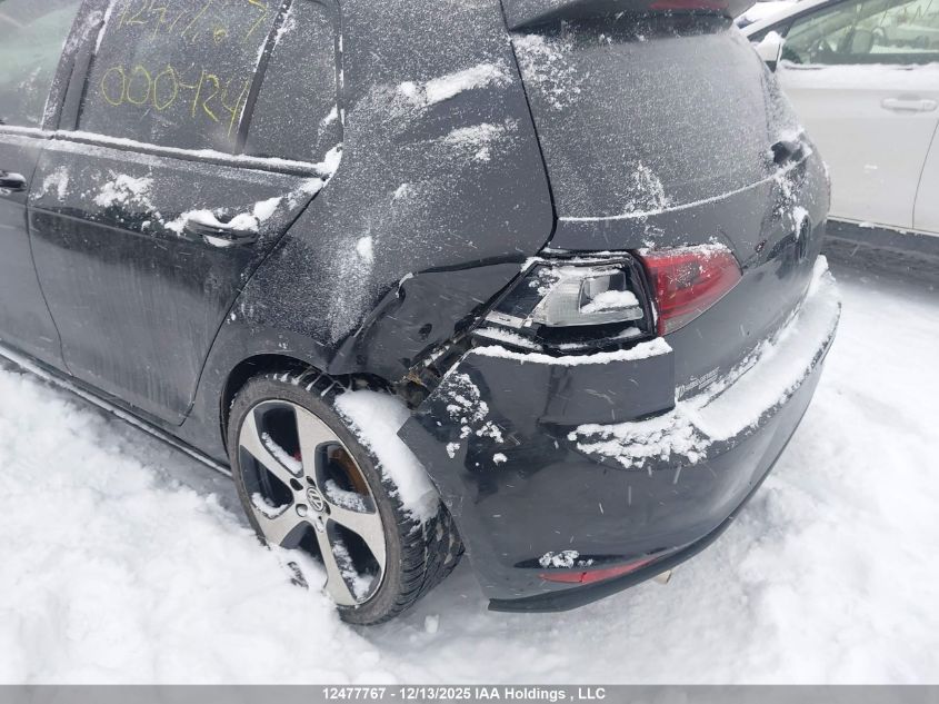 2015 Volkswagen Gti VIN: 3VW5T7AU3FM000424 Lot: 12477767