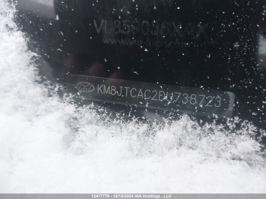 2013 Hyundai Tucson Gl VIN: KM8JTCAC2DU738723 Lot: 12477778