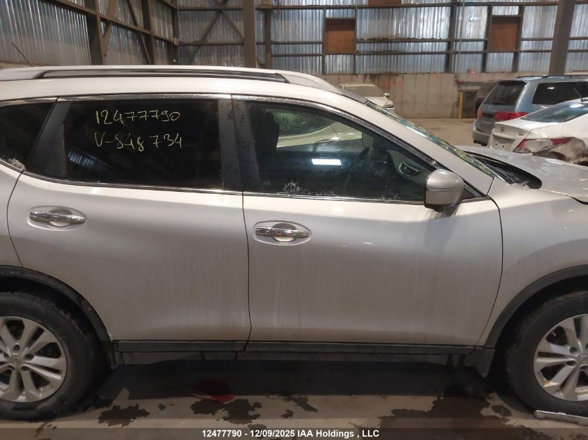 2014 Nissan Rogue S/Sl/Sv VIN: 5N1AT2MM1EC848734 Lot: 12477790