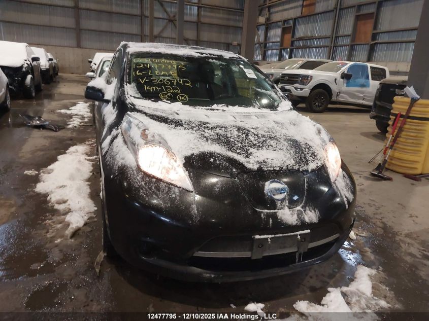 2016 Nissan Leaf Sv/Sl VIN: 1N4BZ0CP8GC306742 Lot: 12477795