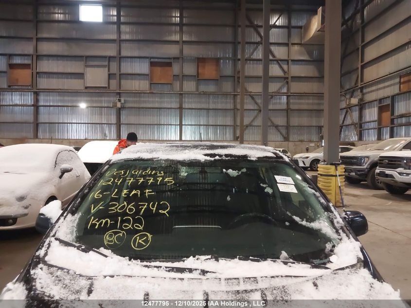 2016 Nissan Leaf Sv/Sl VIN: 1N4BZ0CP8GC306742 Lot: 12477795