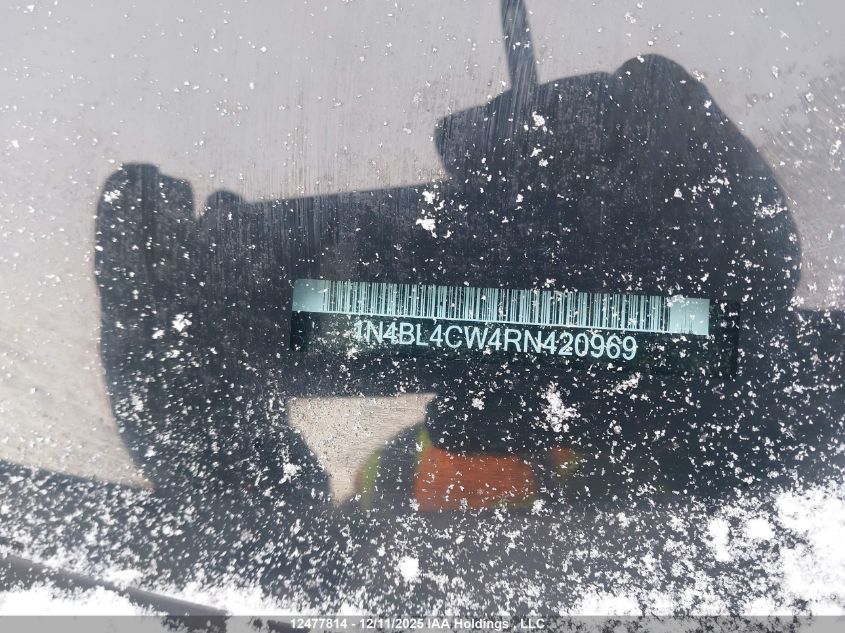 2024 Nissan Altima Sr VIN: 1N4BL4CW4RN420969 Lot: 12477814