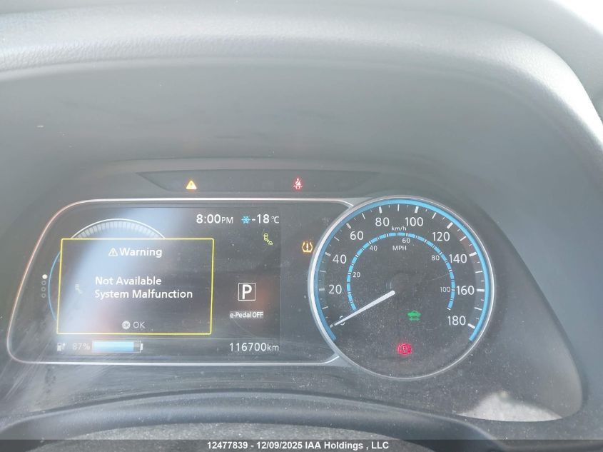 2020 Nissan Leaf Sv VIN: 1N4AZ1CP4LC300500 Lot: 12477839