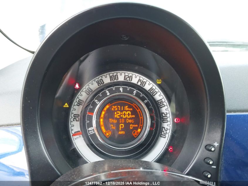 2012 Fiat 500C Lounge VIN: 3C3CFFER6CT288611 Lot: 12477862