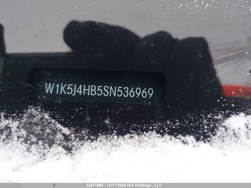 2025 Mercedes-Benz Cla 250 4Matic VIN: W1K5J4HB5SN536969 Lot: 12477868