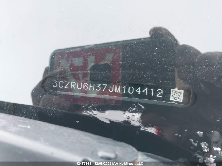 2018 Honda Hr-V Lx VIN: 3CZRU6H37JM104412 Lot: 12477969