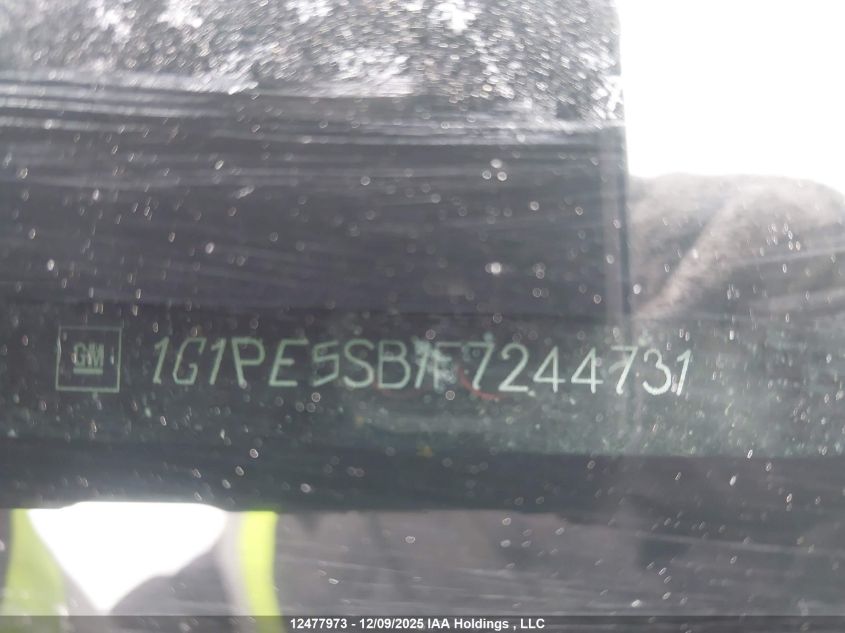 2015 Chevrolet Cruze Lt VIN: 1G1PE5SB1F7244731 Lot: 12477973