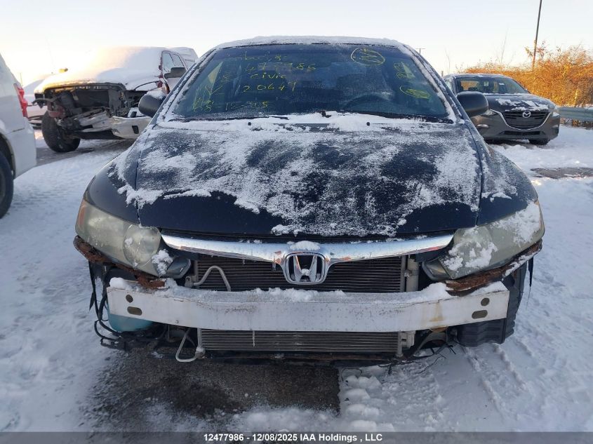 2008 Honda Civic VIN: 2HGFA16458H120649 Lot: 12477986