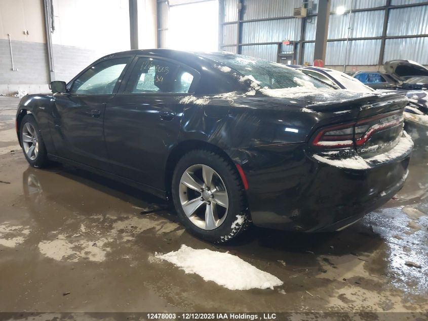2015 Dodge Charger Sxt VIN: 2C3CDXHG7FH800234 Lot: 12478003