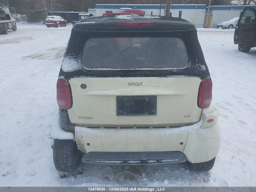 2006 Smart Fortwo VIN: WMEAK00F66J299016 Lot: 12478020