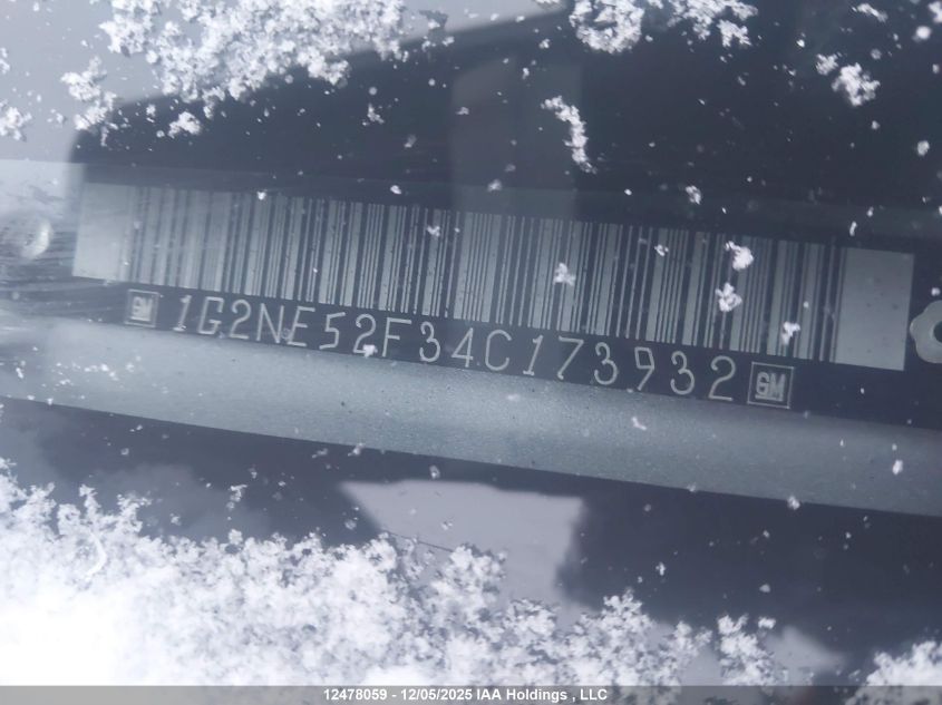 2004 Pontiac Grand Am Se VIN: 1G2NE52F34C173932 Lot: 12478059