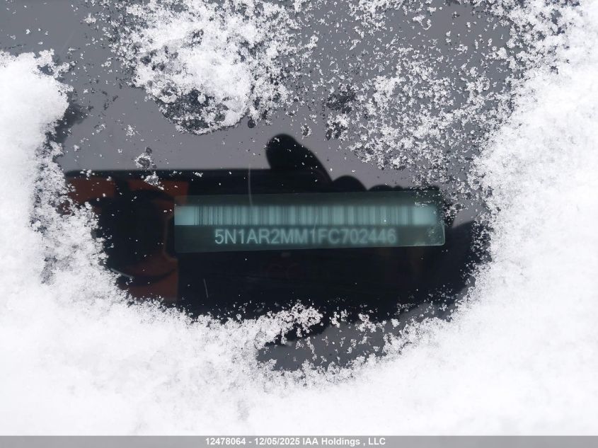 2015 Nissan Pathfinder S/Sv/Sl/Platinum VIN: 5N1AR2MM1FC702446 Lot: 12478064