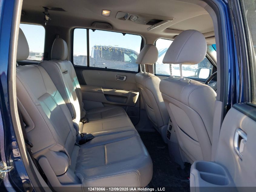 2015 Honda Pilot Touring VIN: 5FNYF4H9XFB502973 Lot: 12478066