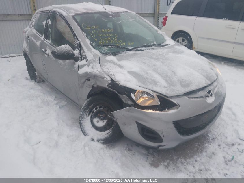 2011 Mazda Mazda2 Gs/Gx VIN: JM1DE1HY6B0110878 Lot: 12478080