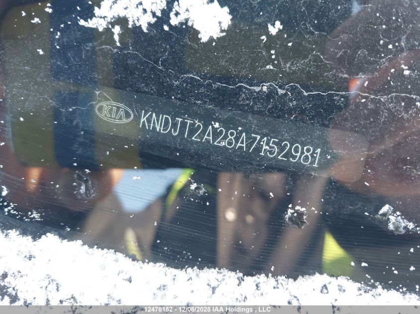 2010 Kia Soul 2.0L 2U/2.0L 4U/2.0L 4U Burner/2.0L 4U Retro/2.0L 4U Sx VIN: KNDJT2A28A7152981 Lot: 12478152