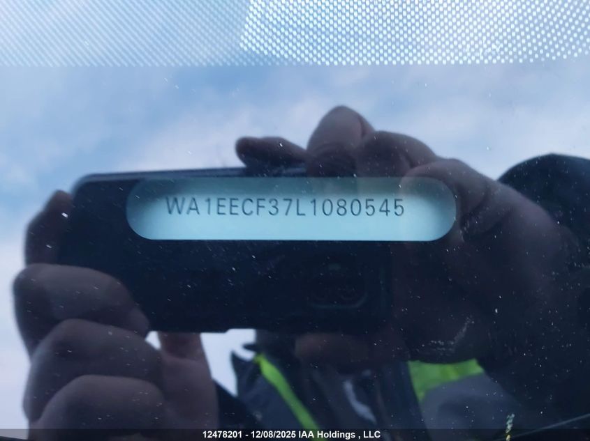 2020 Audi Q3 45 Progressiv VIN: WA1EECF37L1080545 Lot: 12478201