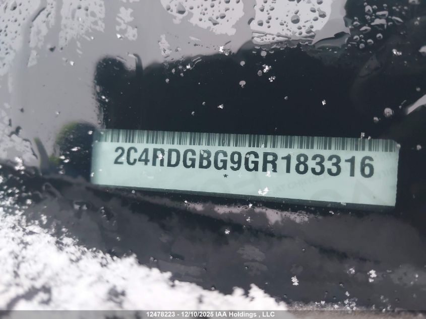 2016 Dodge Grand Caravan Se VIN: 2C4RDGBG9GR183316 Lot: 12478223