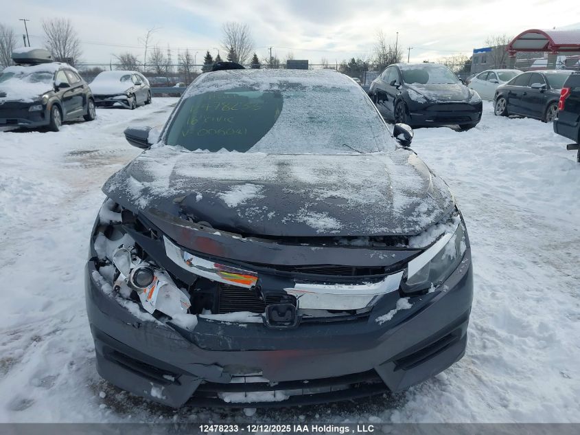 2016 Honda Civic VIN: 2HGFC2F5XGH006041 Lot: 12478233