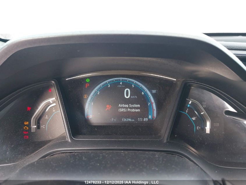 2016 Honda Civic VIN: 2HGFC2F5XGH006041 Lot: 12478233