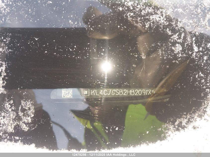 2017 Buick Encore Essence VIN: KL4CJGSB2HB209185 Lot: 12478256