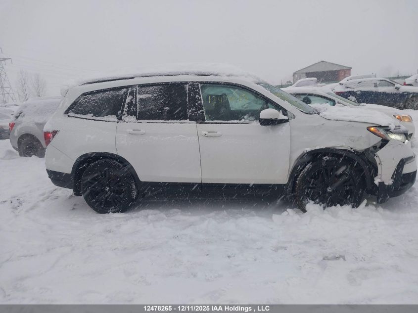 2021 Honda Pilot Black Edition VIN: 5FNYF6H00MB504547 Lot: 12478265