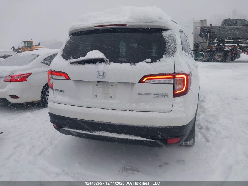2021 Honda Pilot Black Edition VIN: 5FNYF6H00MB504547 Lot: 12478265