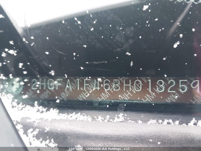 2011 Honda Civic Dx-G VIN: 2HGFA1F46BH013259 Lot: 12478288