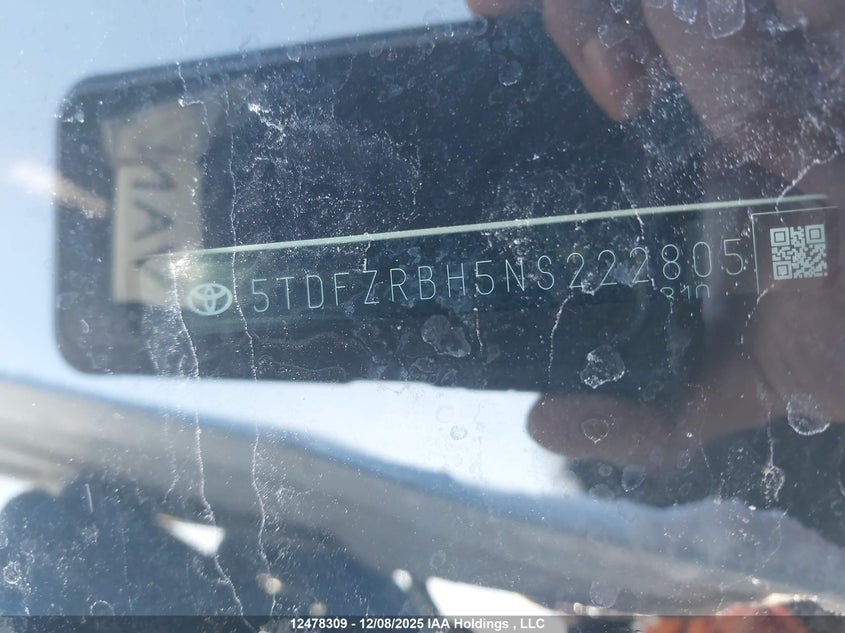 5TDFZRBH5NS222805 2022 TOYOTA HIGHLANDER photo no. 19