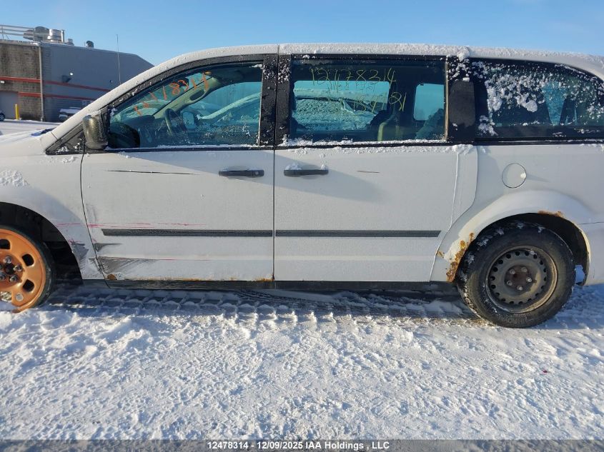 2012 Dodge Grand Caravan Se VIN: 2C4RDGBGXCR154921 Lot: 12478314