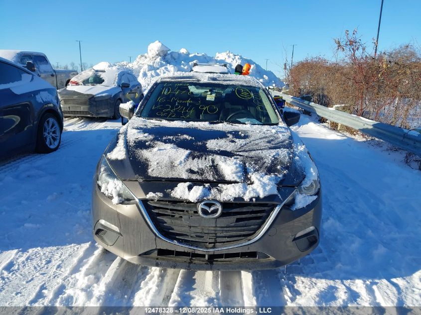2016 Mazda 3 Sport VIN: 3MZBM1U74GM284490 Lot: 12478328