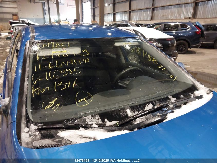 2011 Hyundai Elantra VIN: KMHDB8AE8BU116395 Lot: 12478429