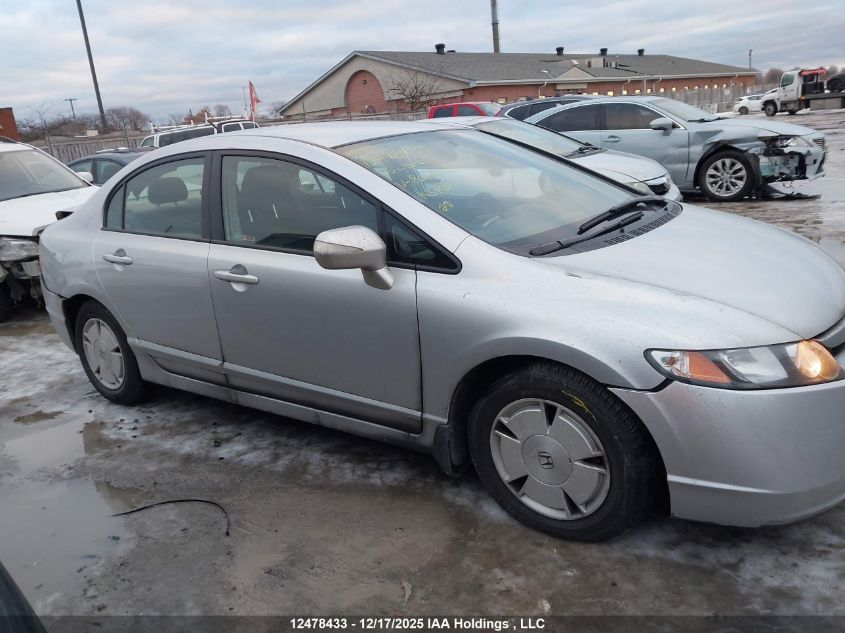 2006 Honda Civic Hybrid VIN: JHMFA36216S801632 Lot: 12478433